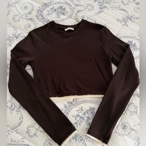 Women's  Long Sleeve Crop Top